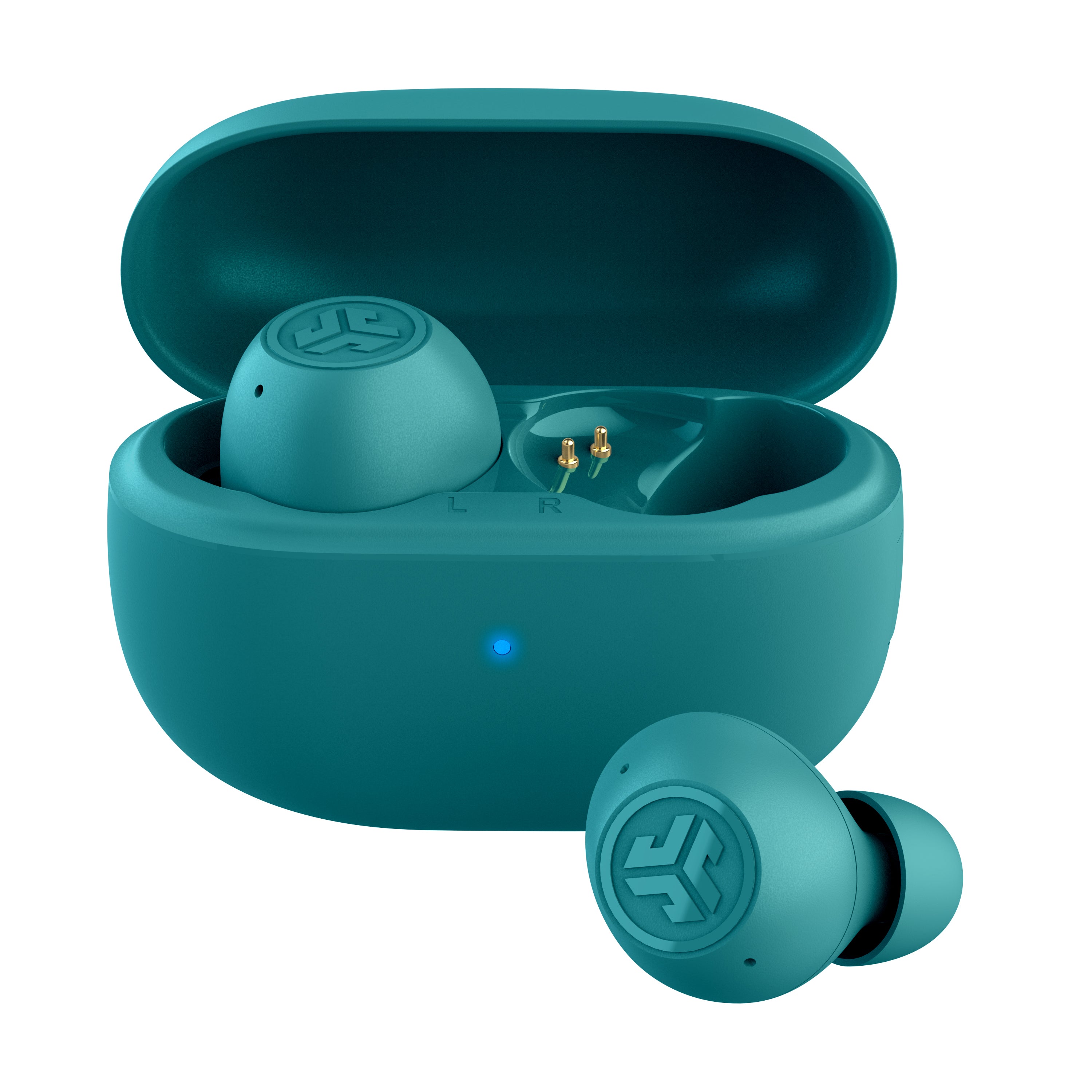 Go Pop ANC True Wireless Earbuds Transparent Teal - Teal