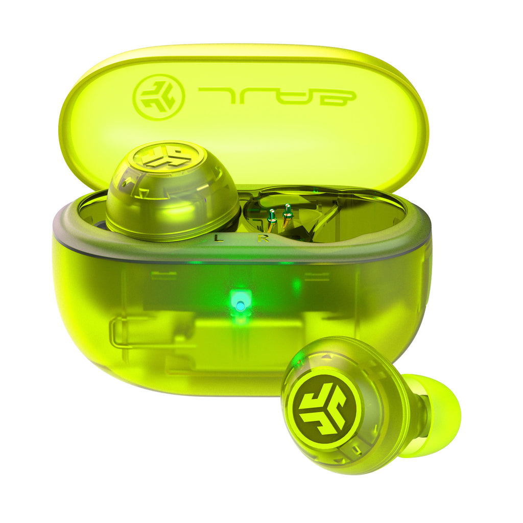 Go Pop ANC True Wireless Earbuds Transparent Teal - Transparent Neon Green
